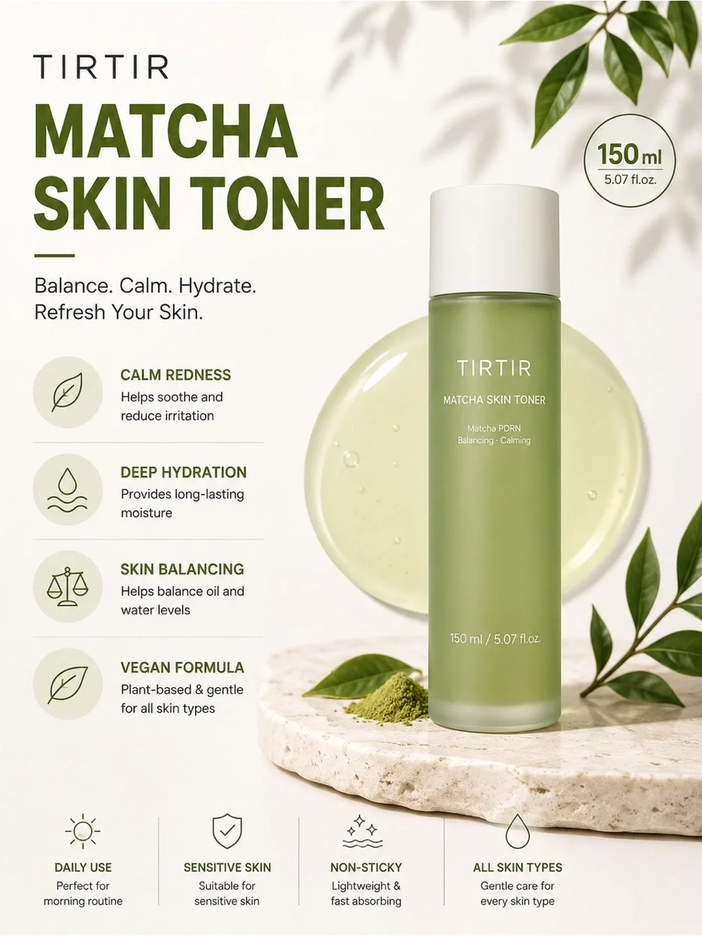 TIRTIR Matcha Skin Toner